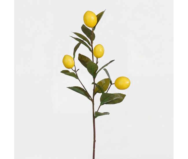 Rama artificial de limón 72x7x7cm