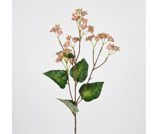 Planta floral artificial ivy rosa 66x10x15cm