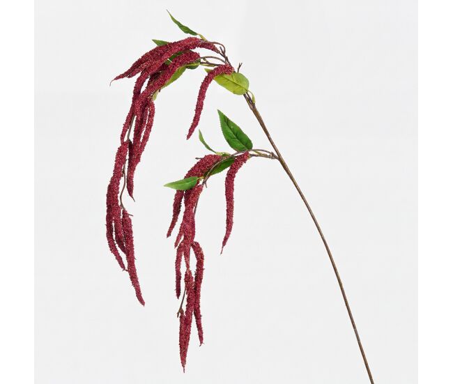 Planta floral artificial amaranthus rojo 94x15cm