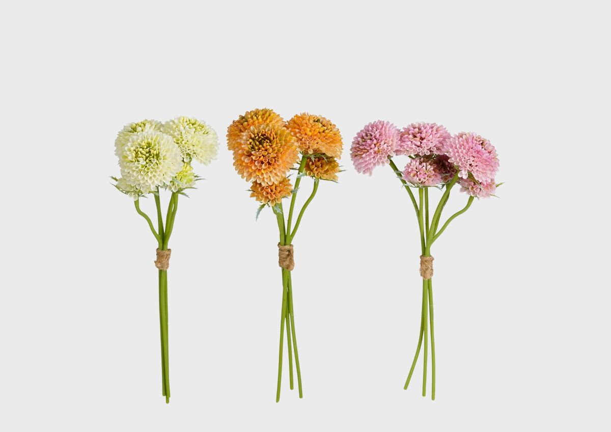 Planta floral artificial DALIA colores surtidos 19,5x16,5cm