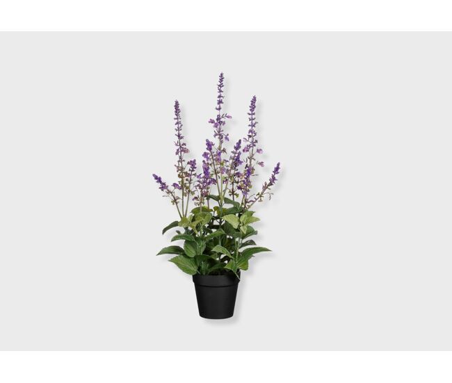 Planta floral artificial salvia lila 30,5x7cm