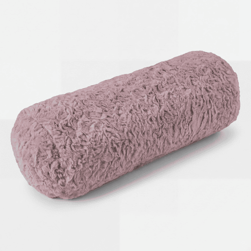 Almofada de pescoço FLUFFY 15x40cm cor rosa Almofada de pescoço FLUFFY 15x40cm cor rosa