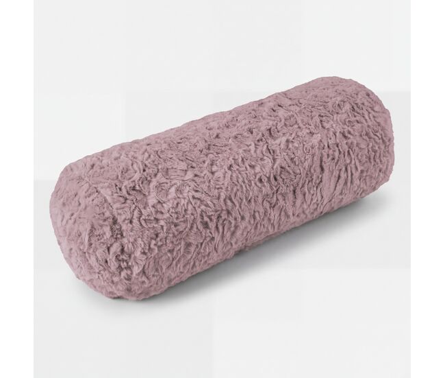 Cojín cuello fluffy 15x40cm color rosa