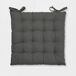 Cojín silla algodón NATURE 40x40x4cm Cojín silla algodón NATURE 40x40x4cm Gris Oscuro