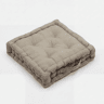 Almofada de chão em algodão NATURE 40x40x8cm cor taupe