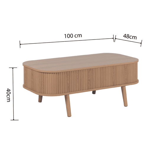 Mesa de centro elevável COLISEO cor carvalho Mesa de centro elevável COLISEO cor carvalho