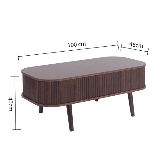 Mesa de centro elevável COLISEO cor noz Mesa de centro elevável COLISEO cor noz