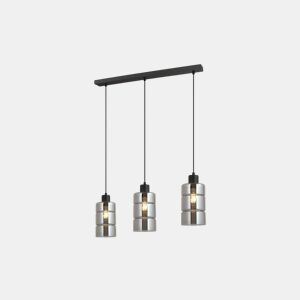 Candeeiro de teto ELSA 3 lâmpadas E27 de 25W 120x12x66cm