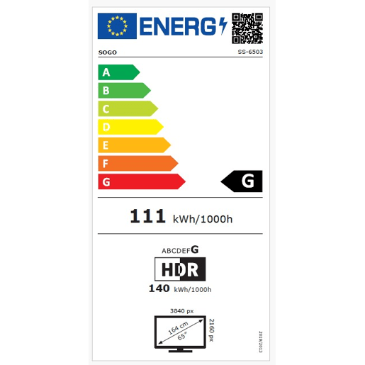 TV 65 polegadas SOGO SS6503 Smart TV UHD