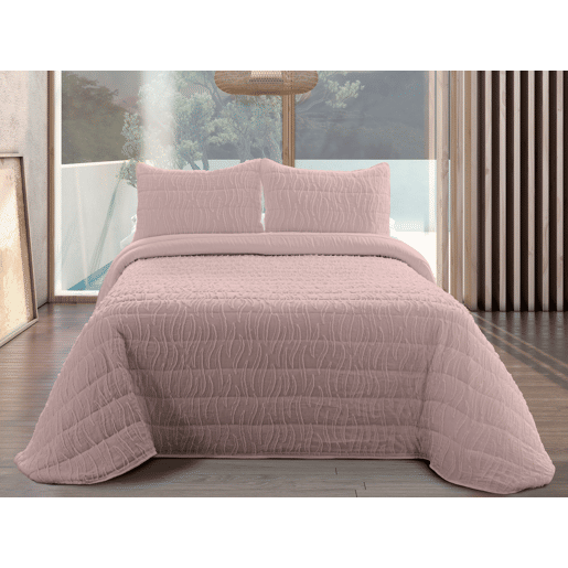 Colcha LUNA cama 100cm cor rosa
