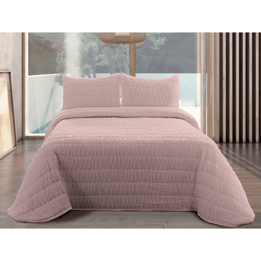Colcha LUNA cama 135cm cor rosa
