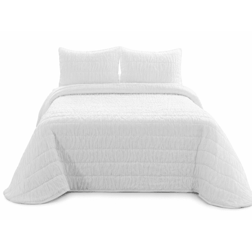 Colcha LUNA cama 150cm cor branco