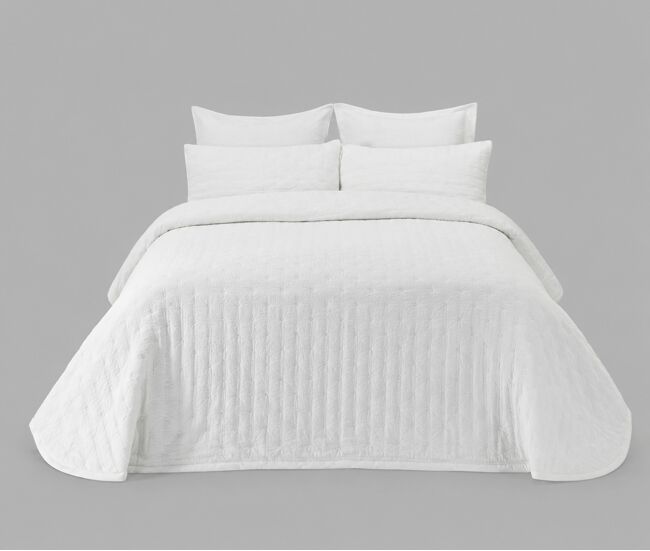 Colcha maya cama 90cm color blanco