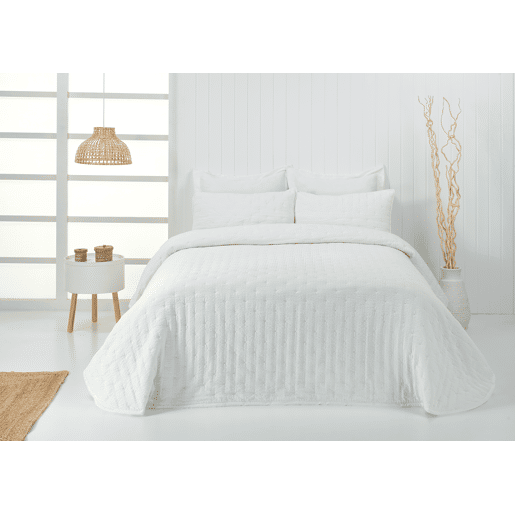 Colcha MAYA cama 90cm cor branco Colcha MAYA cama 90cm cor branco