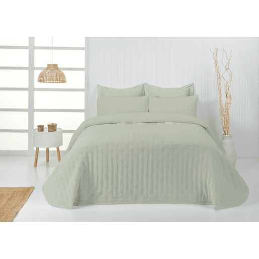 Colcha MAYA cama 135cm cor verde menta