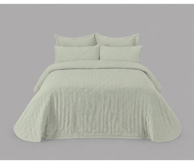Colcha maya cama 180cm color verde menta