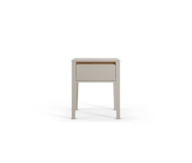 Mesita de noche torreon con 1 cajón en color blanco - conforama