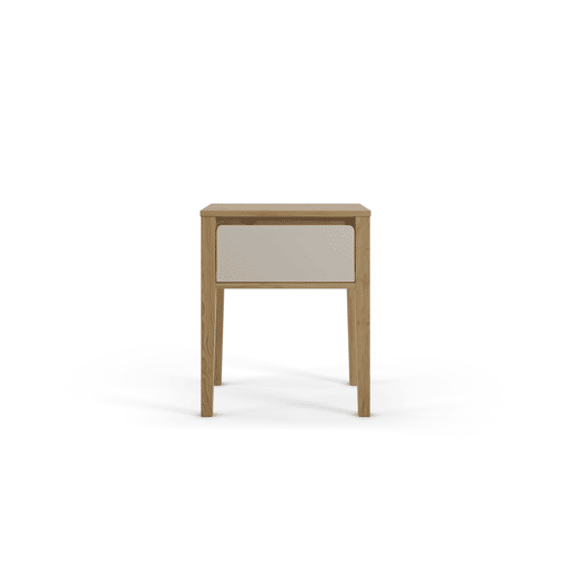 Mesa de cabeceira TORREON 1 gaveta branco e carvalho Mesa de cabeceira TORREON 1 gaveta branco e carvalho