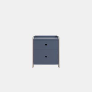 Mesa de cabeceira TERRIL II 2 gavetas cor azul