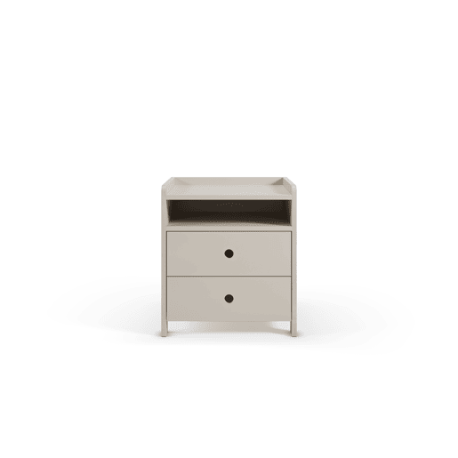 Mesa de cabeceira TERRIL 2 gavetas cor branco Mesa de cabeceira TERRIL 2 gavetas cor branco