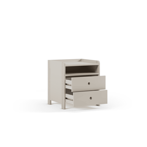 Mesa de cabeceira TERRIL 2 gavetas cor branco Mesa de cabeceira TERRIL 2 gavetas cor branco