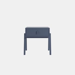 Mesa de cabeceira VELETA 2 gavetas cor azul