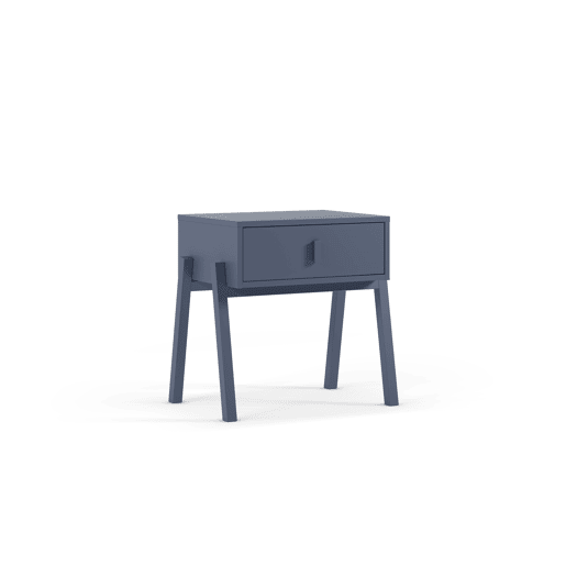 Mesa de cabeceira VELETA 2 gavetas cor azul Mesa de cabeceira VELETA 2 gavetas cor azul