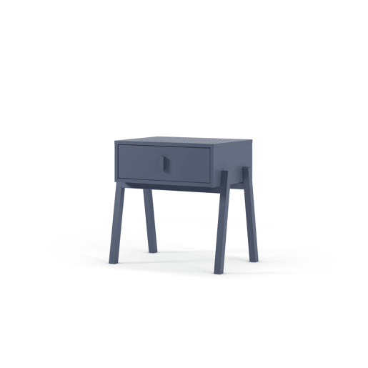 Mesa de cabeceira VELETA 2 gavetas cor azul Mesa de cabeceira VELETA 2 gavetas cor azul
