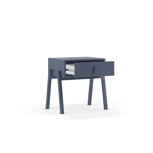 Mesa de cabeceira VELETA 2 gavetas cor azul Mesa de cabeceira VELETA 2 gavetas cor azul
