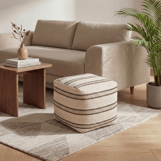Puff ANITA 40x48x48cm cor natural