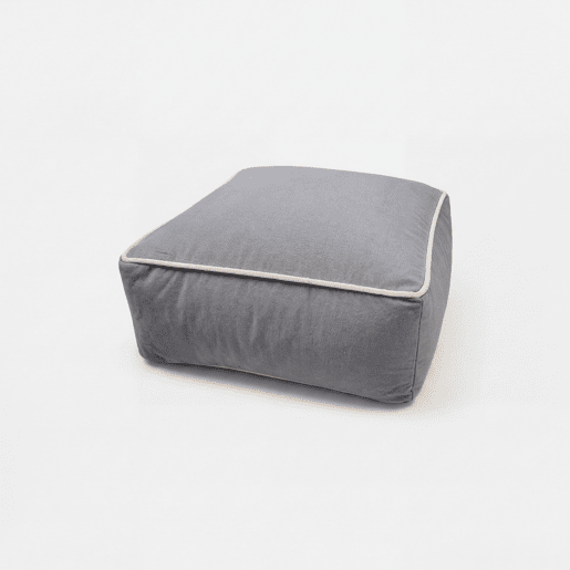 Puff DUKE 25x50x50cm cor cinza