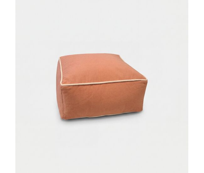 Puff duke 25x50x50cm color terracota