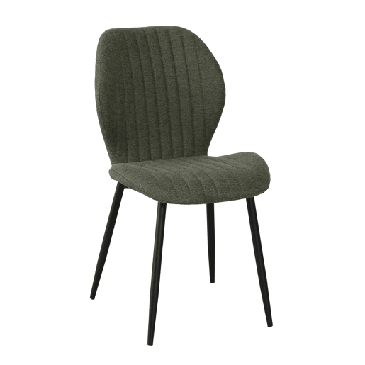 Conjunto de 4 cadeiras LOLA verde caqui