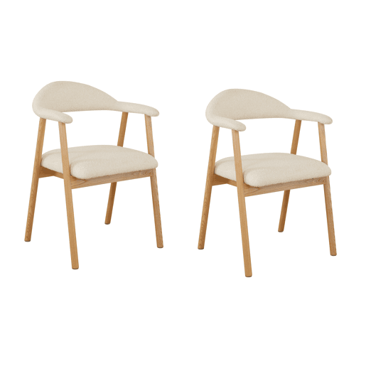 Conjunto de 2 cadeiras DOLLY bege Conjunto de 2 cadeiras DOLLY bege