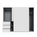 Armario NEVADA PLUS PLUS puertas correderas con cajones Armario NEVADA PLUS PLUS puertas correderas con cajones Blanco
