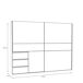 Armario NEVADA PLUS PLUS puertas correderas con cajones Armario NEVADA PLUS PLUS puertas correderas con cajones Blanco