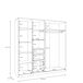 Armario NEVADA PLUS PLUS 207,5x212,7cm puertas batientes, espejo, 4 cajones y estantes Armario NEVADA PLUS PLUS 207,5x212,7cm puertas batientes, espejo, 4 cajones y estantes Roble