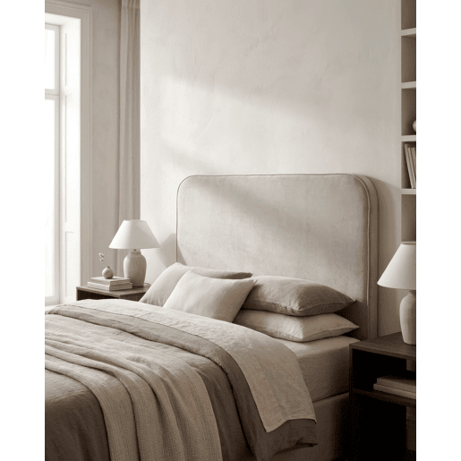 Cabeceira roler ALABE 155x110x10cm bege