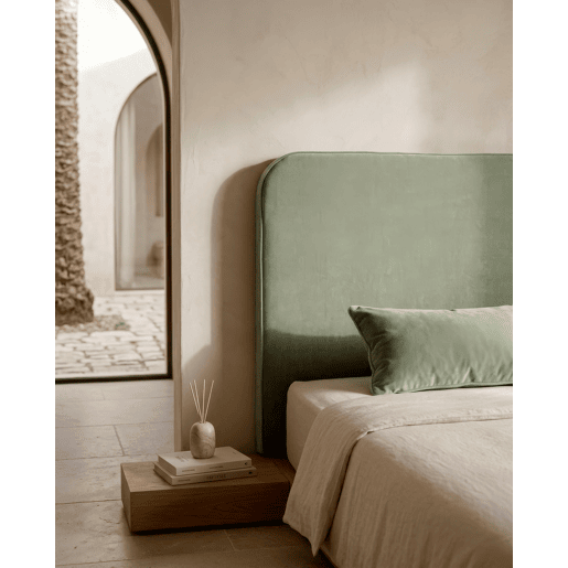 Cabeceira roler ALABE 155x110x10cm verde