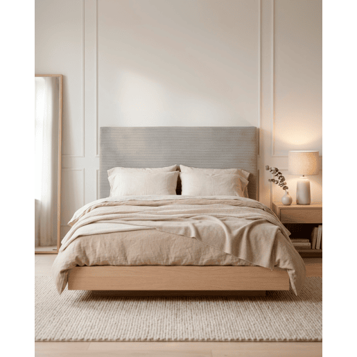 Cabeceira roler ALABE 155x110x10cm cinza