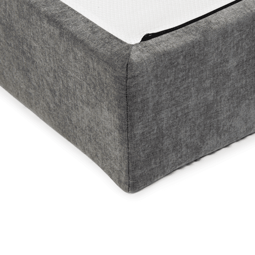 Cama com cabeceira roler LUNEA 95x110x205cm cinza