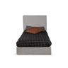 Cama com cabeceira roler LUNEA 95x110x205cm bege