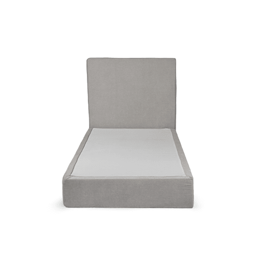 Cama com cabeceira roler LUNEA 95x110x205cm bege