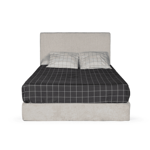 Cama com cabeceira roler CALAMO 145x110x205cm bege Cama com cabeceira roler CALAMO 145x110x205cm bege