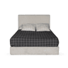 Cama com cabeceira roler CALAMO 145x110x205cm bege