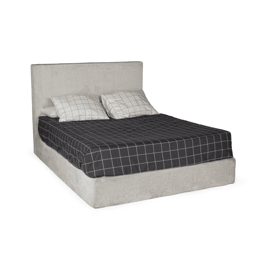 Cama com cabeceira roler CALAMO 145x110x205cm bege Cama com cabeceira roler CALAMO 145x110x205cm bege