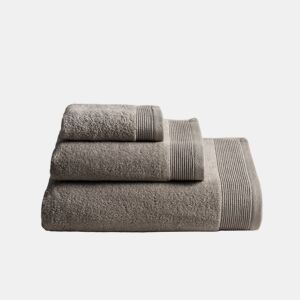 Toalha ZAIRA em algodão felpudo americano 50x100cm cor castanho