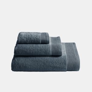 Toalha ZAIRA em algodão felpudo americano 70x140cm cor azul