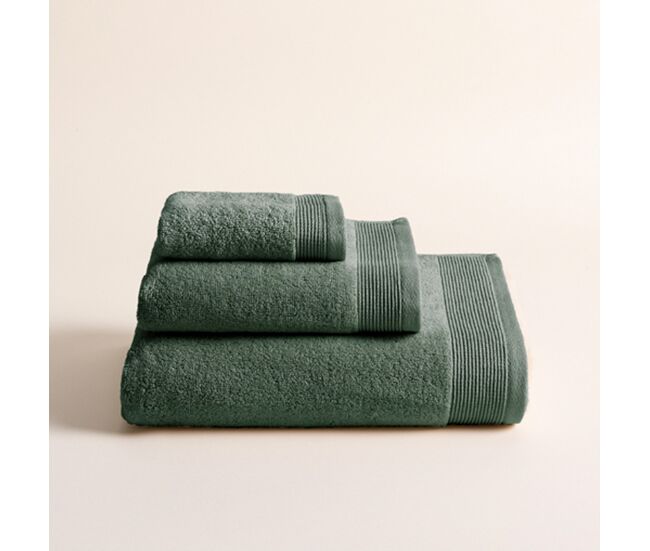 Toalla algodón rizo americano zaira 100x150cm color verde - conforama
