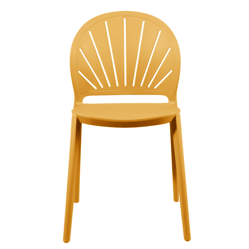 Cadeira de cozinha fixa SUNNY cor amarelo